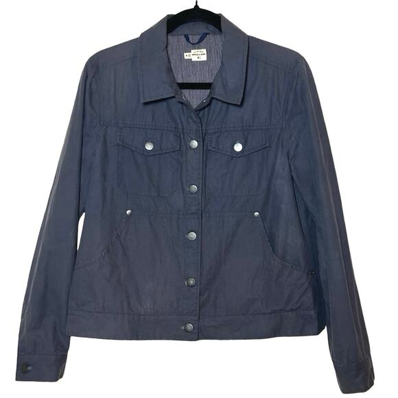 Bridge & Burn Women’s Burl Waxed Cotton Workwear Jacket Gray Size Medium - Picture 1 of 8